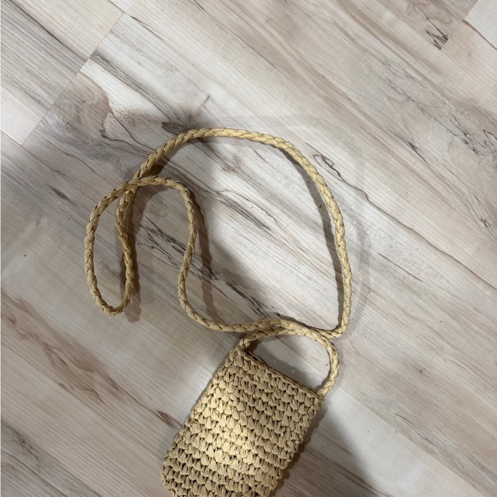 Straw Cell Phone Bag